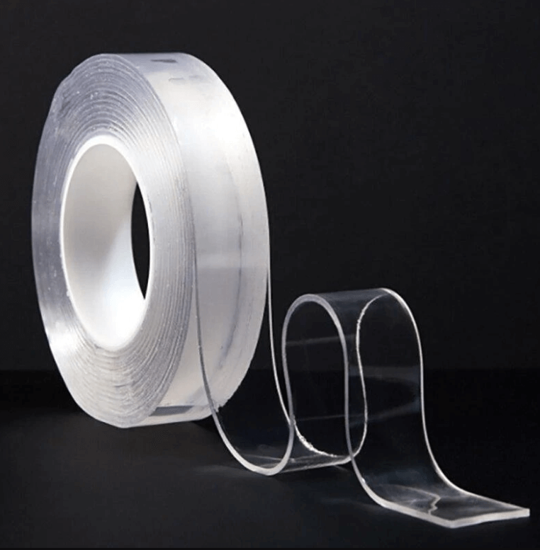 NanoTape Ultra – Ruban Adhésif Double Face Extra Fort pour Usage Domestique et Professionnel | Transparent, Réutilisable et Multifonction