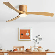 Ventilateur de Plafond Moderne 6 Vitesses avec Rotation Inversée et Éclairage Intégré