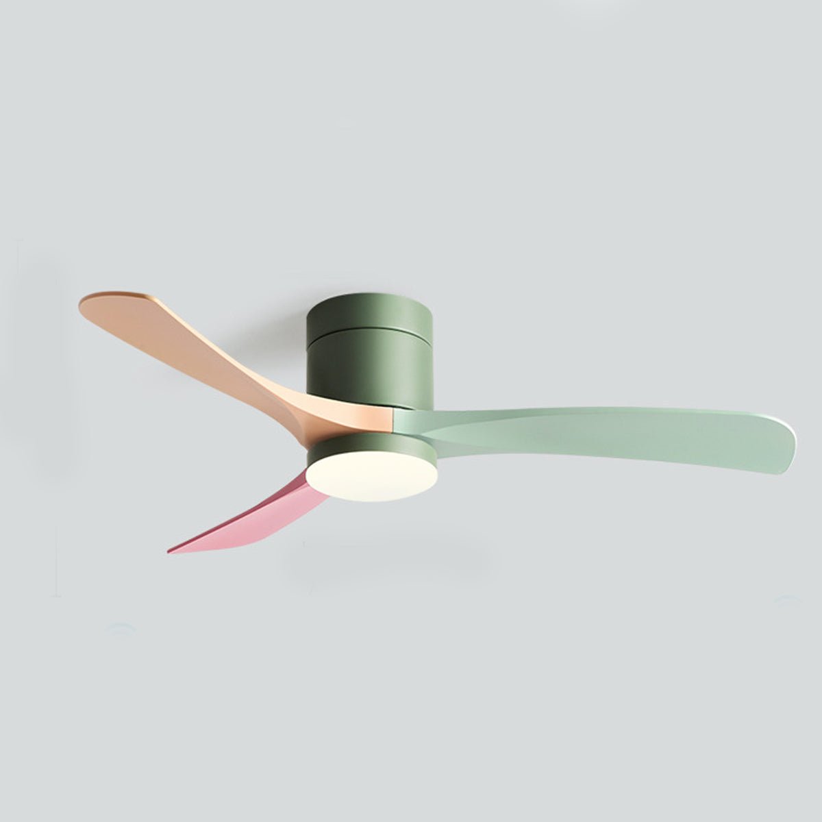 Ventilateur de Plafond Moderne 6 Vitesses avec Rotation Inversée et Éclairage Intégré