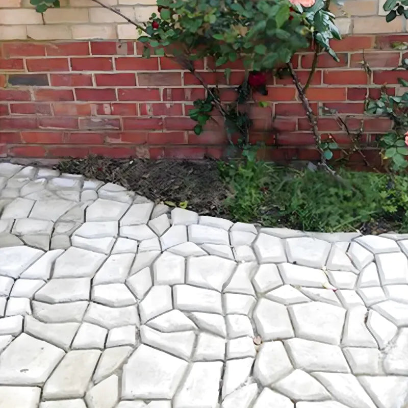 Dioche Moule à Béton Pour Pavage Jardin - 40x40x4 Cm - Moule Tremplin Chemin Pelouse Réutilisable