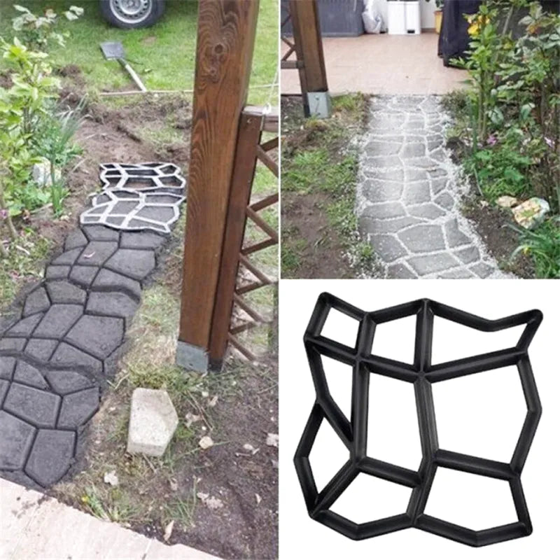 Moule à pavé pour chemin de jardin facile à réaliser