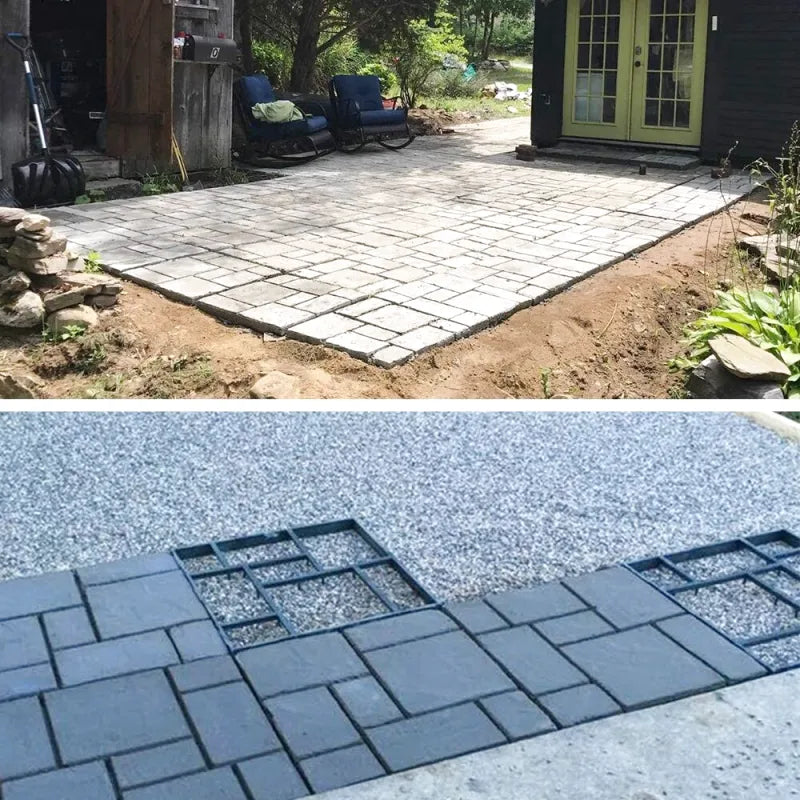 Moule à pavé pour chemin de jardin facile à réaliser