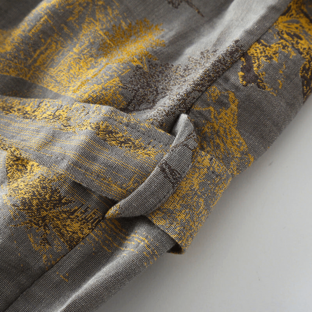 Kimono Morgenkåpe i Naturlig Vaffelbomull – Premium Komfort │ MaisonLys