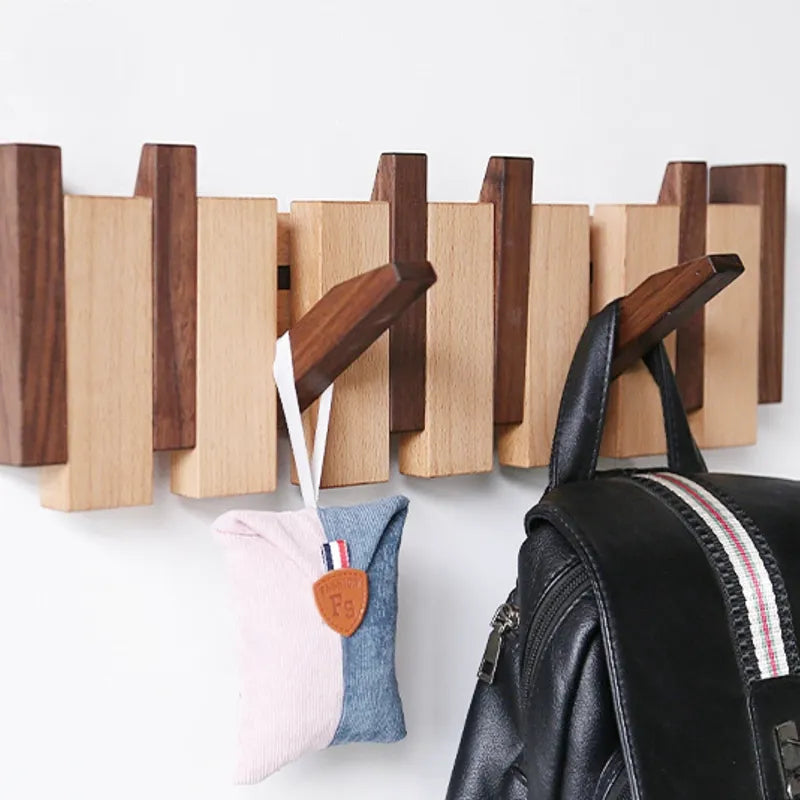 Porte-Manteau en Bois en Forme de Piano