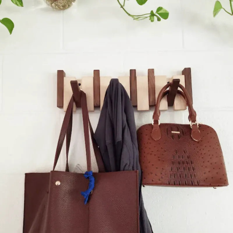 Porte-Manteau en Bois en Forme de Piano