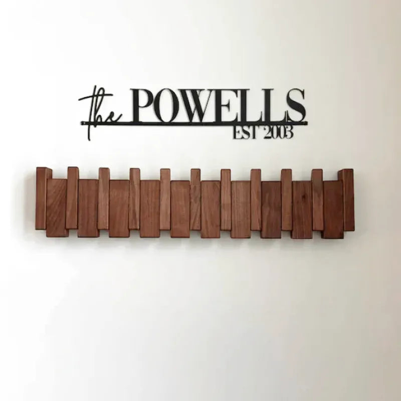 Porte-Manteau en Bois en Forme de Piano