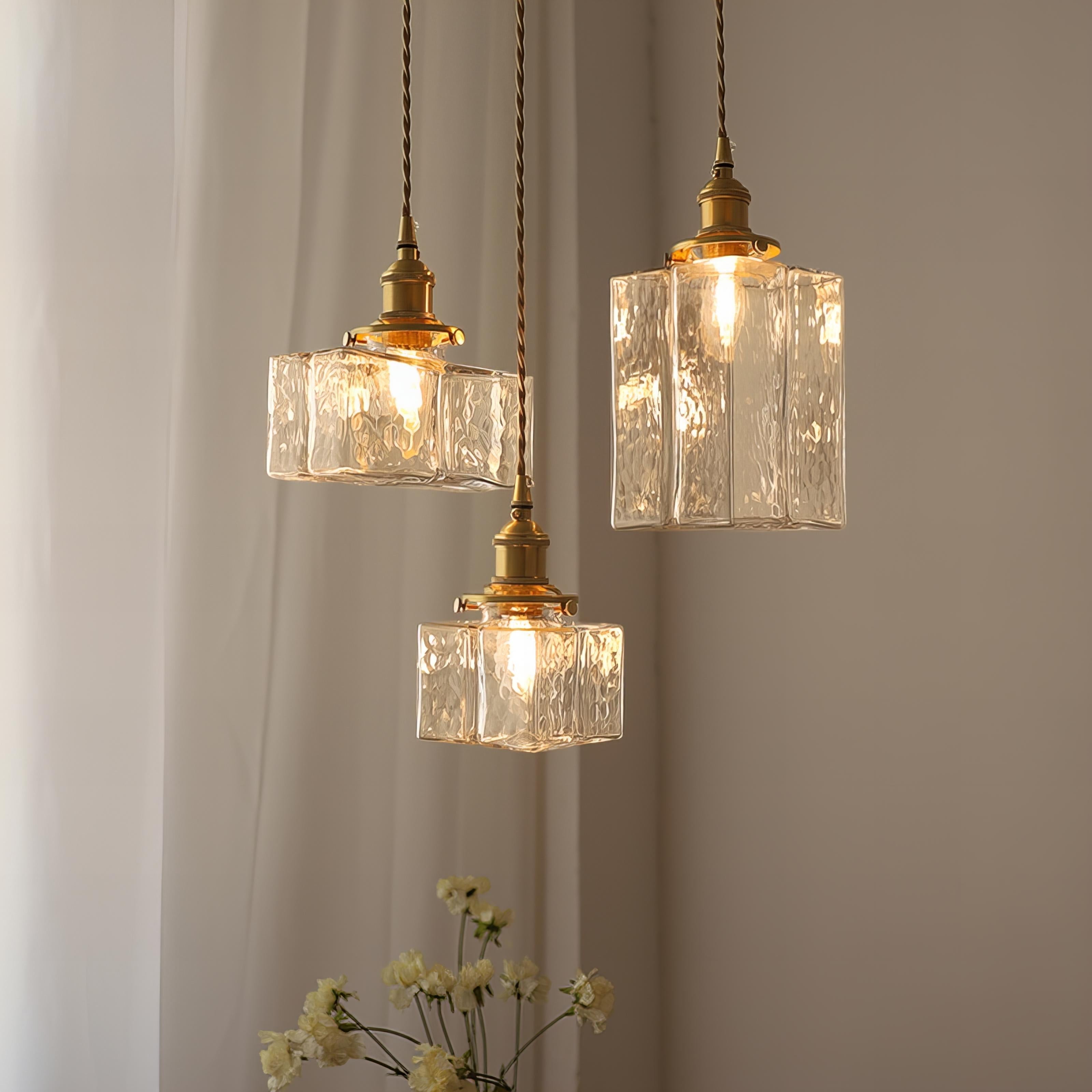 Zahra - Suspension moderne rétro en verre