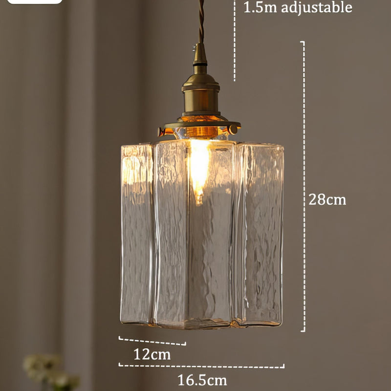 Zahra - Suspension moderne rétro en verre