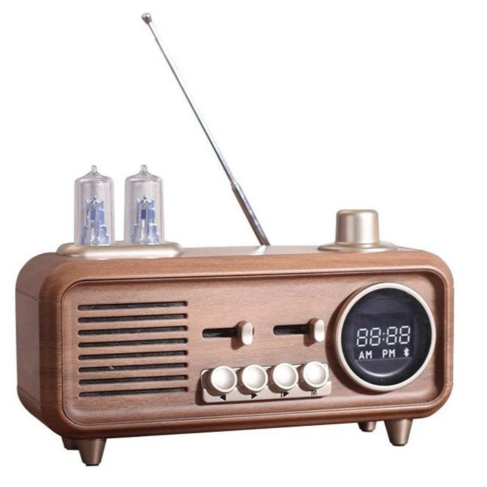 Nostyra™ – Radio Horloge Vintage Bluetooth au Design Rétro Chic