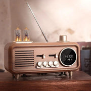 Nostyra™ – Radio Horloge Vintage Bluetooth au Design Rétro Chic