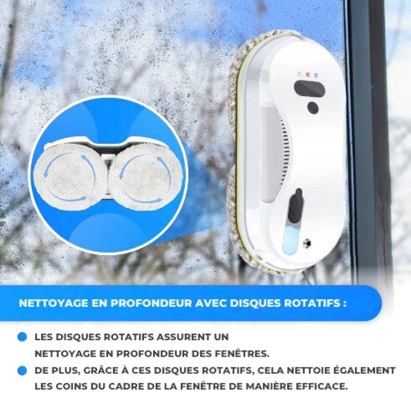 Robot lave vitre | Nettoyage Automatique avec pulvérisation d’eau