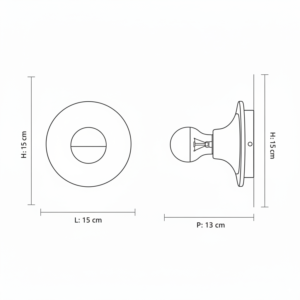 Applique murale Décorative en Métal Teinté – Effet Moderne