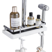 Organisateur de Douche Premium AquaSmart – Étagère de Rangement pour Salle de Bain (ABS Antirouille & Sans Perçage)