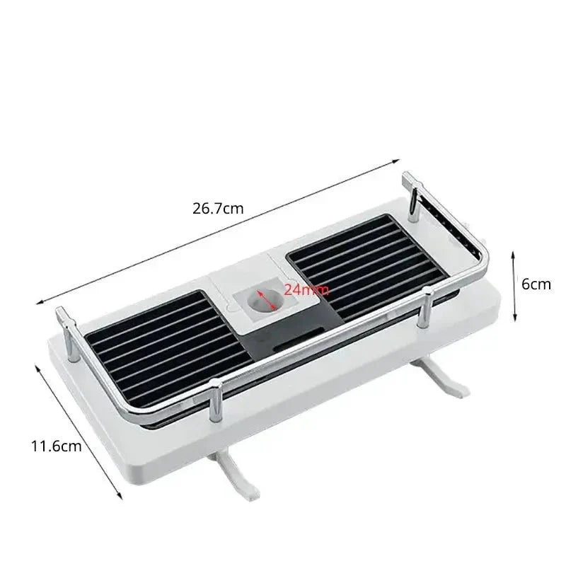 Organisateur de Douche Premium AquaSmart – Étagère de Rangement pour Salle de Bain (ABS Antirouille & Sans Perçage)