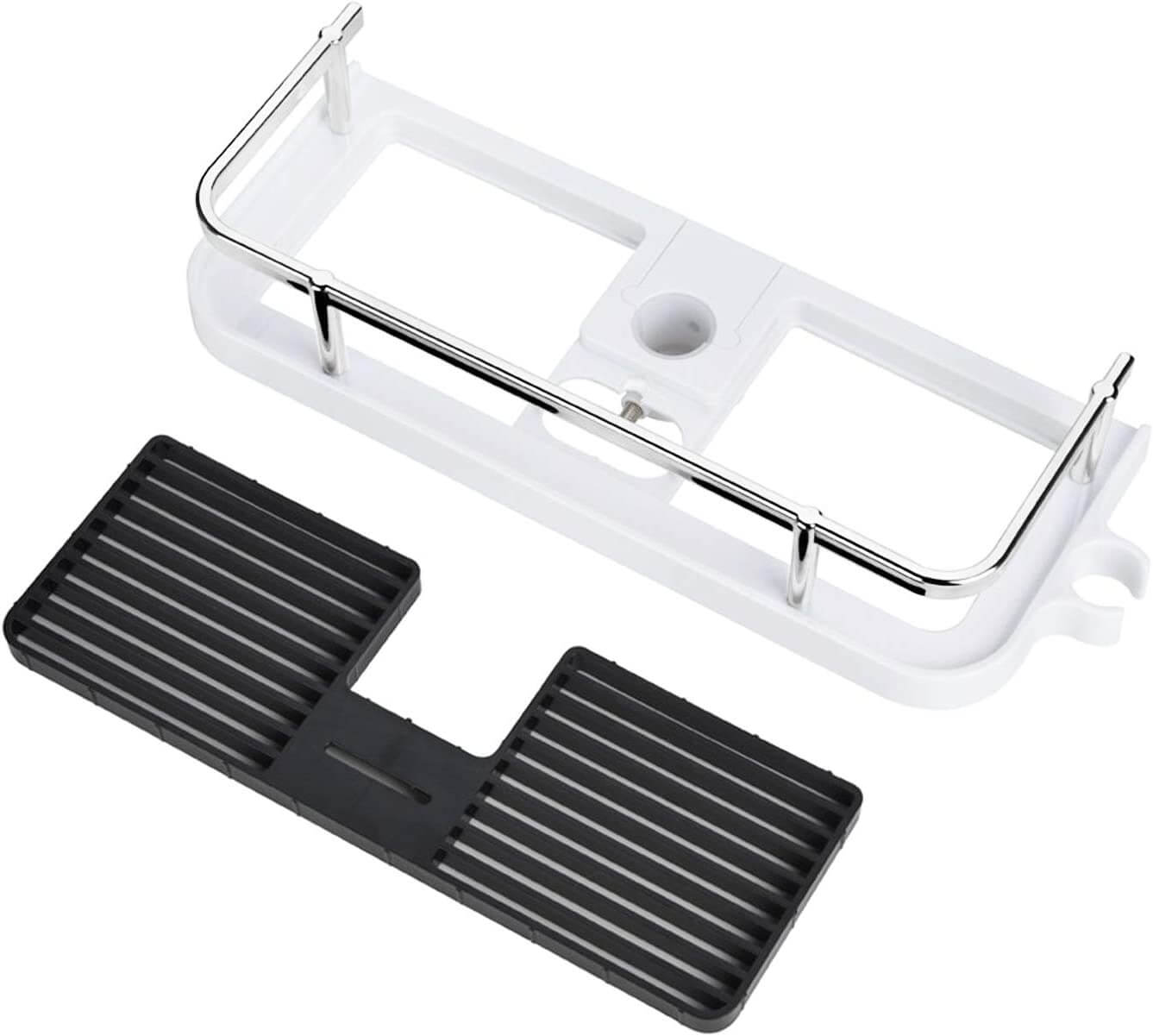 Organisateur de Douche Premium AquaSmart – Étagère de Rangement pour Salle de Bain (ABS Antirouille & Sans Perçage)