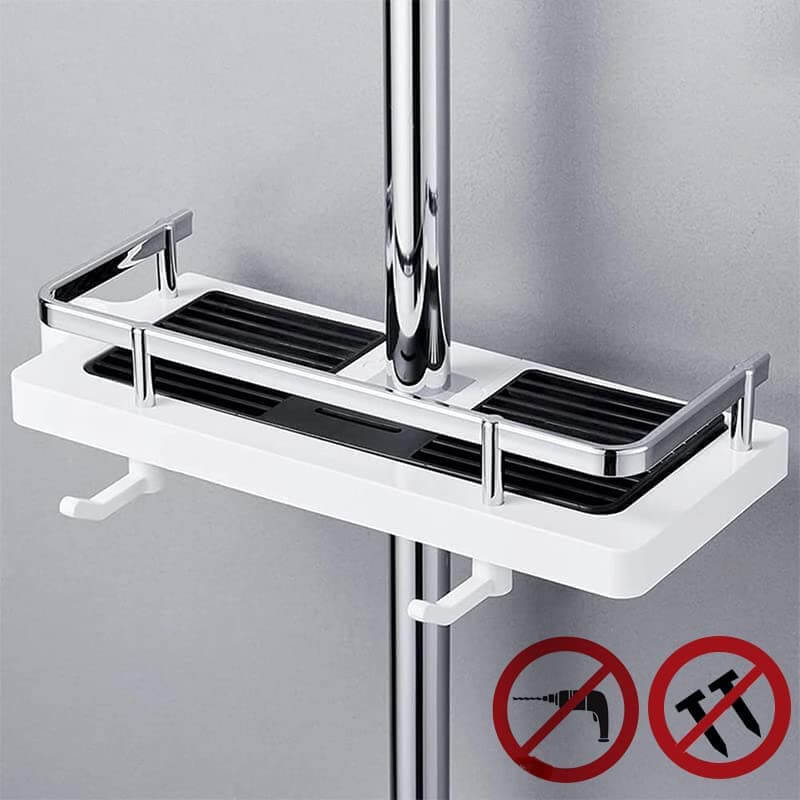 Organisateur de Douche Premium AquaSmart – Étagère de Rangement pour Salle de Bain (ABS Antirouille & Sans Perçage)