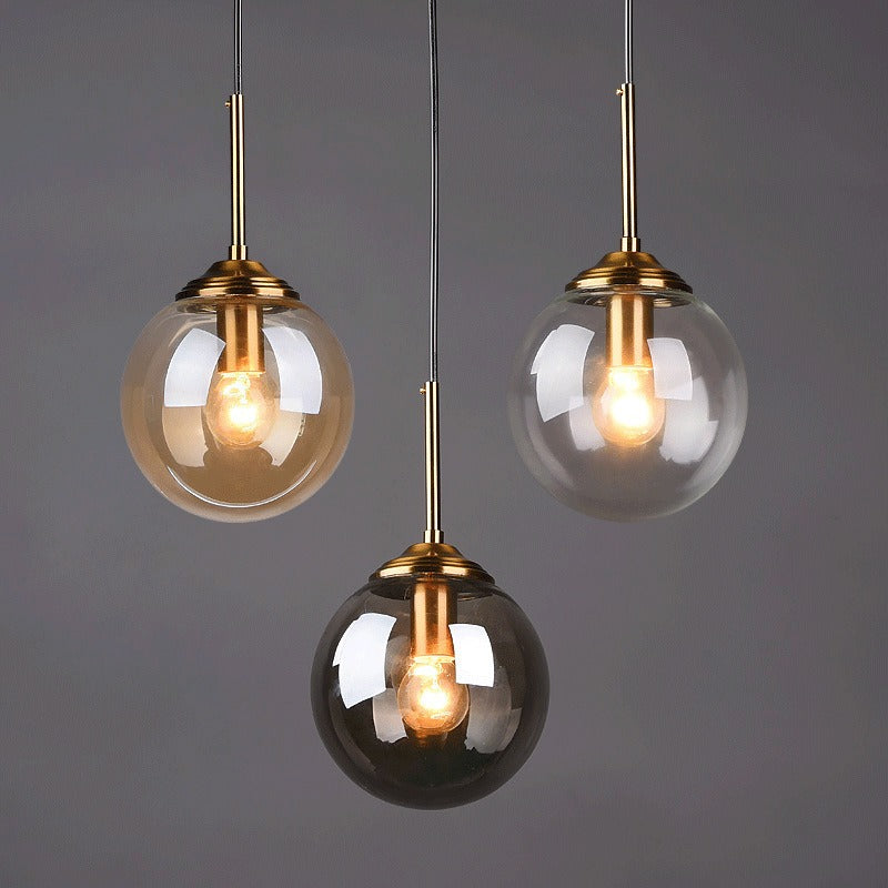 Glasskulependel – Moderne Lampe For Innendørs Dekorasjon Og Stemning