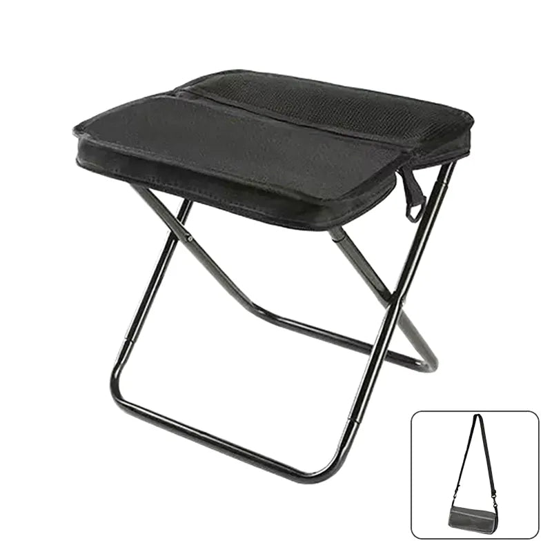Tabouret pliant portable avec pochette de transport