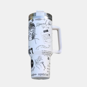 Tasse Isolante Taylor Swift Édition Limitée Pour Boissons Chaudes Et Froides tumbler Electro Paris Blanc