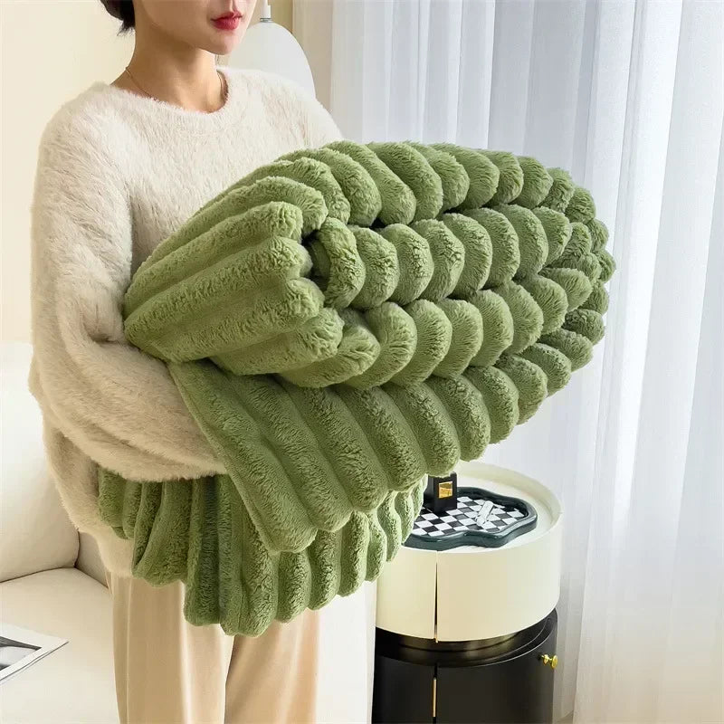 Velouria | Plaid Doux – Chaleur Luxueuse et Confort Ultime Vert