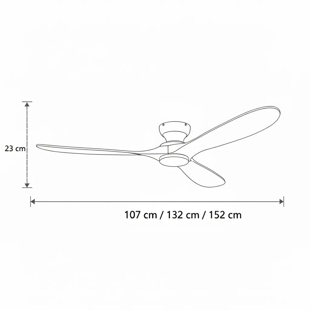 Ivorya | Ventilateur Plafond Bois LED